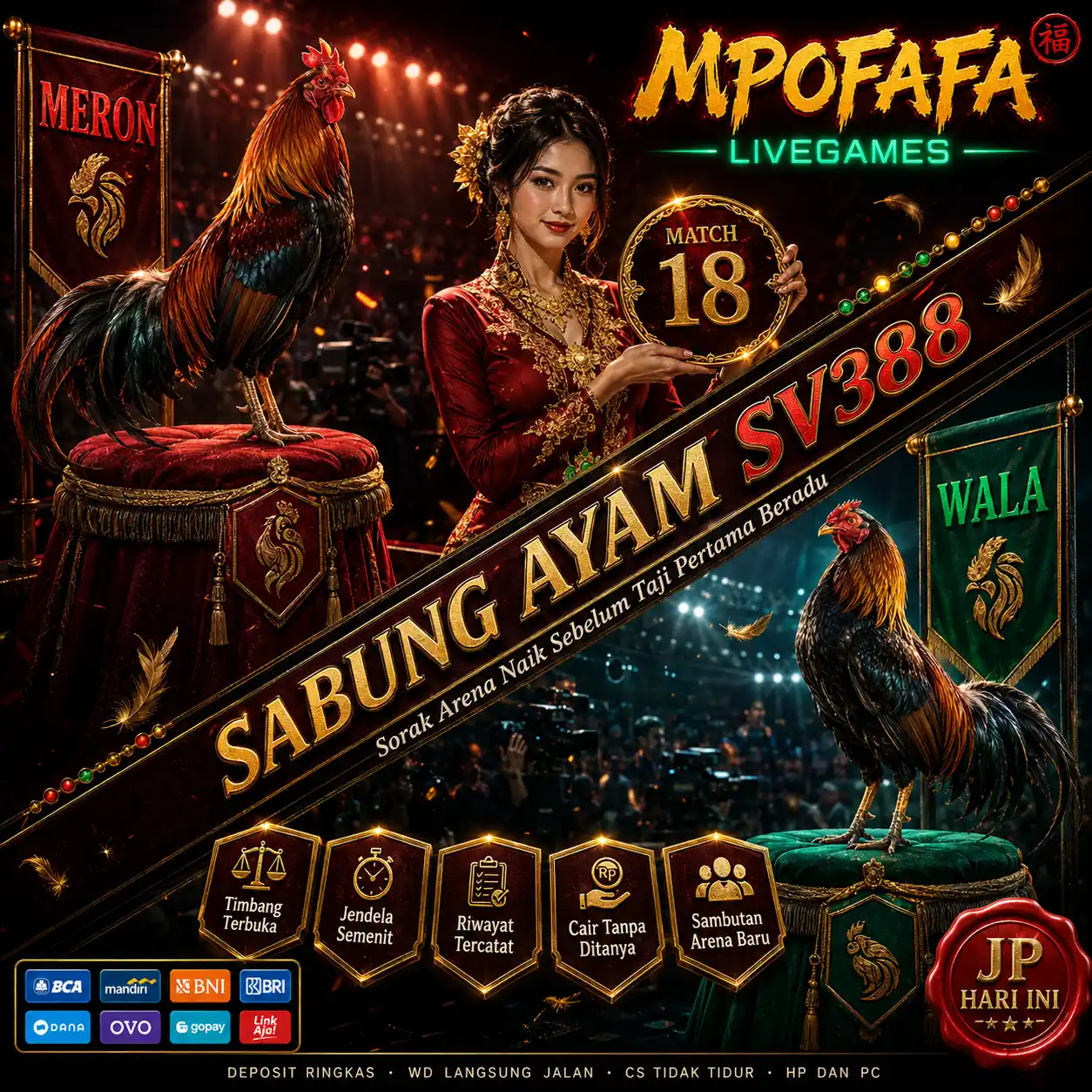 MPOFAFA Livegames × Sabung Ayam SV388 | Sorak Arena Naik Sebelum Taji Pertama Beradu